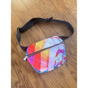 Herschel Watercolor Artsy Paint Brush Stroke Fanny Waist Pack Bag Purse‎ Pouch